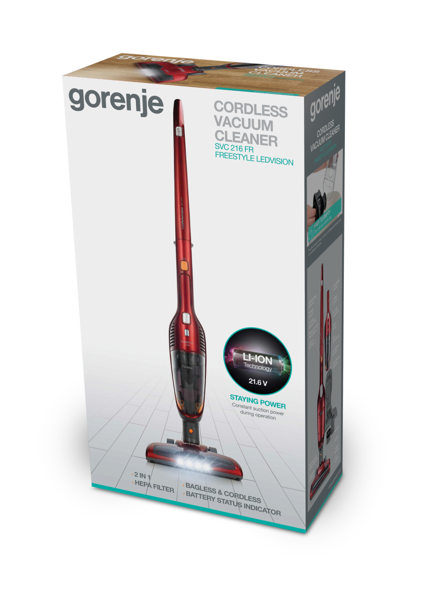 Aspirator vertical Gorenje FreeStyle 2in1 SVC216FR - Pret avantajos ...